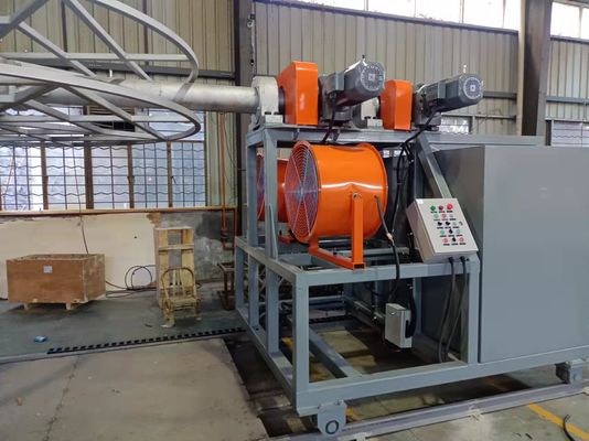 Buy A gas-heated rotational molding machine with remote control operation.  Automatic 2-Arm Rotational Molding Machine online manufacture