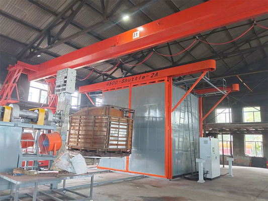 Buy Automatic Shuttle Rotational Moulding Machine 2 Carriage 7.5KW Power PLC Control online manufacture