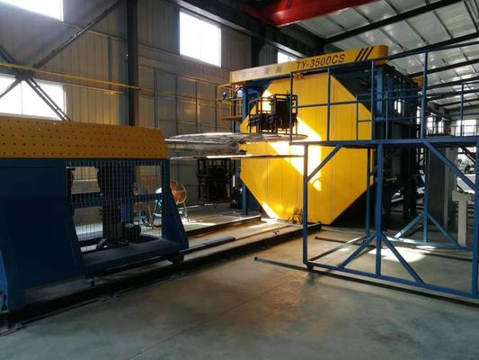 Buy A fully automatic roto-molding machine controlled by PLC  Plastic Molding Machines An oven-heated rotational molding machine online manufacture