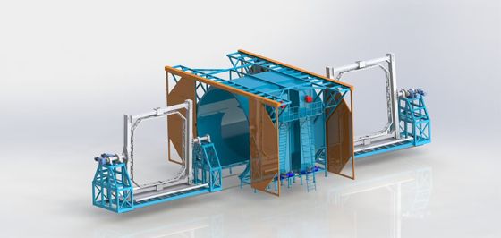 Buy Large Dual-Station Automatic Rotational Molding Machine  Large Storage Tank Rotational Molding Machine online manufacture
