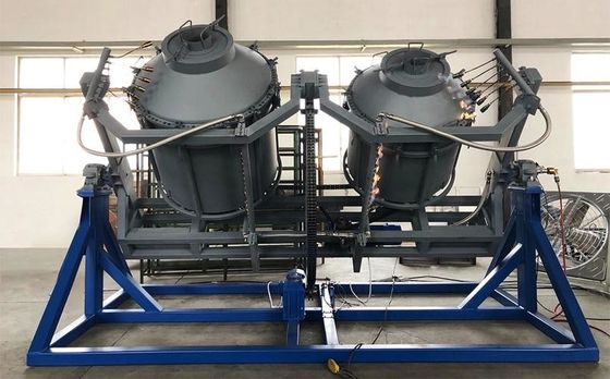 High Capacity Electric Adjustable Rock And Roll Rotational Moulding Machine