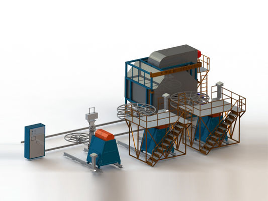 Convection Oven Mobile Multi-Arm Rotational Molding Machine  Automatic Three-Arm Rotational Molding Machine